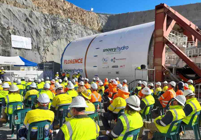 Florence - A tunnel boring machine used in the Snowy 2.0 pumped-storage hydroelectric project