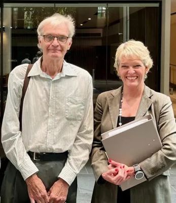 John Abbot and Jennifer Marohasy at the the Bureau to the Administrative Appeals Tribunal